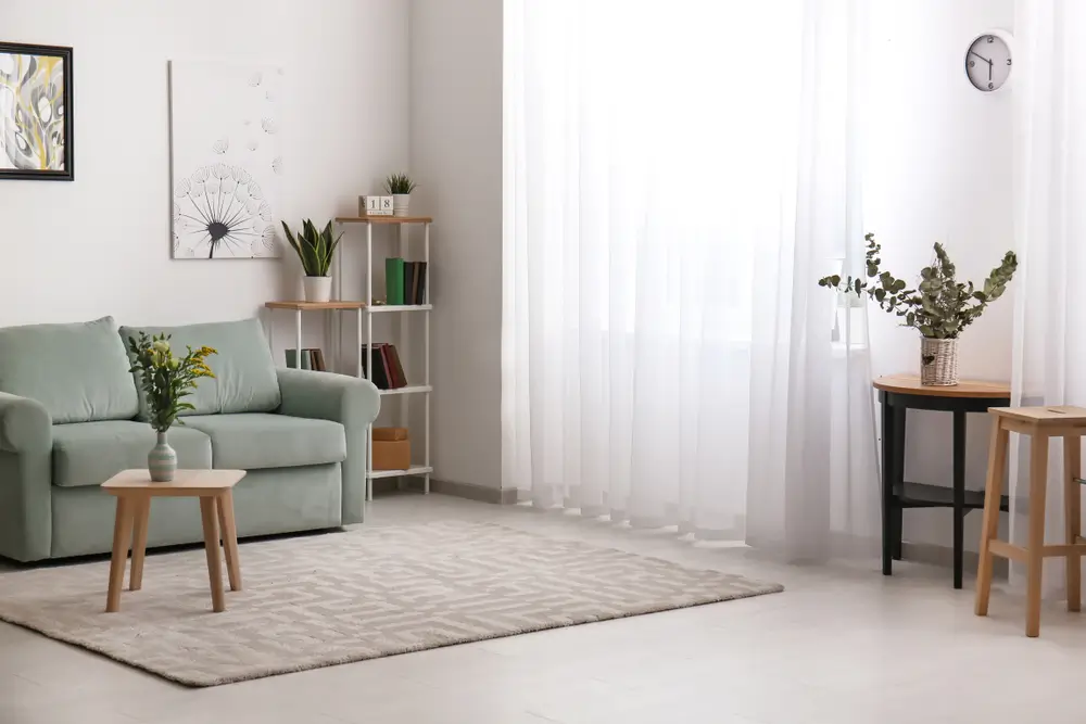 Bel intérieur de chambre moderne.